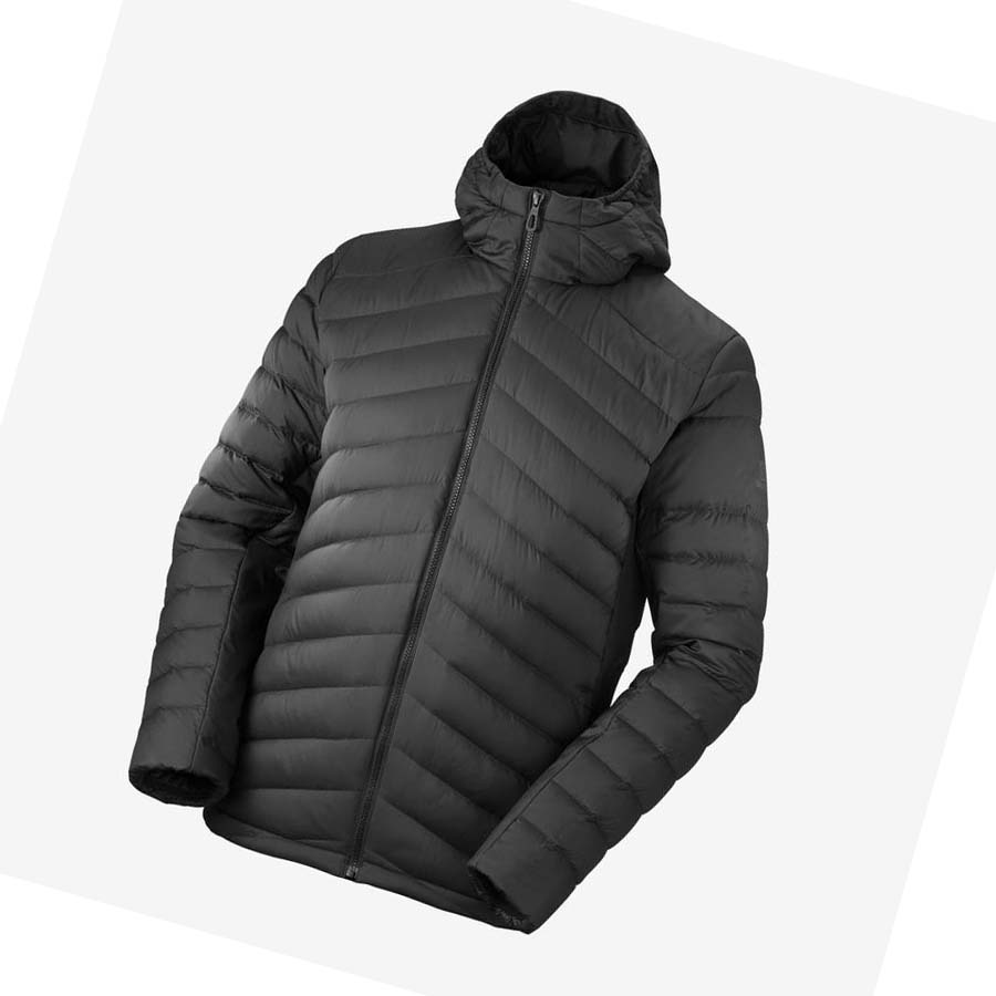 Salomon ESSENTIAL XWARM DOWN INSULATED Kabát Férfi Fekete | HU 2319VRW